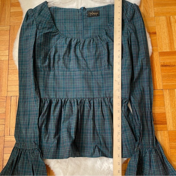 PETER SYN peplum structure Office Siren Top Long sleeve - Picture 9 of 12